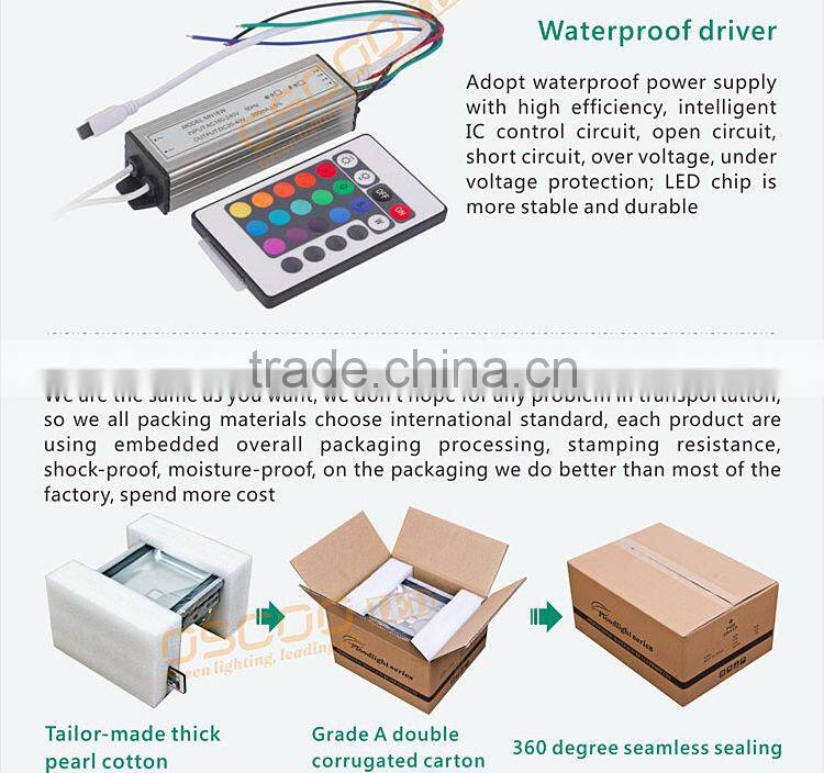 White Cover Outdoor 30W RGB LED Floodlight