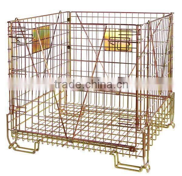 PET preforms Industrial foldable storage metal wire container