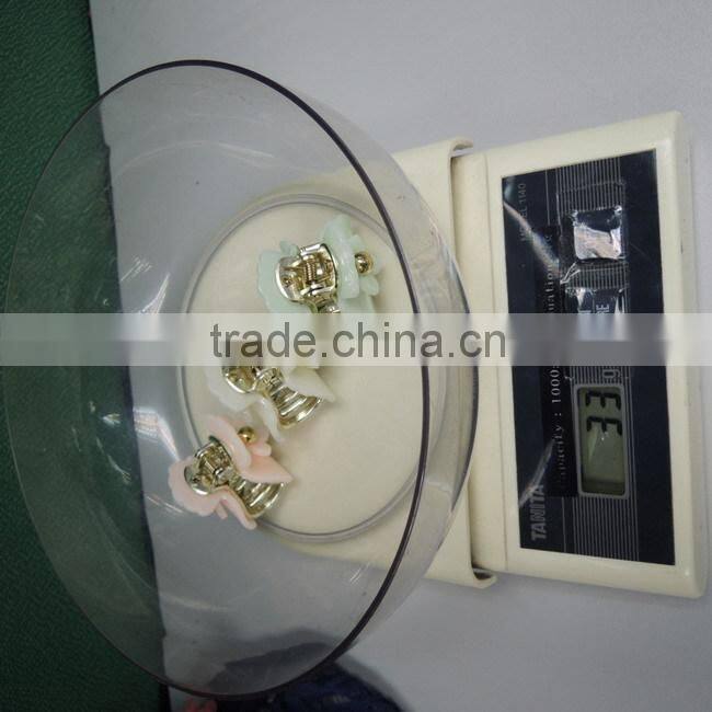 High quality acrylic hair claw with flower charm