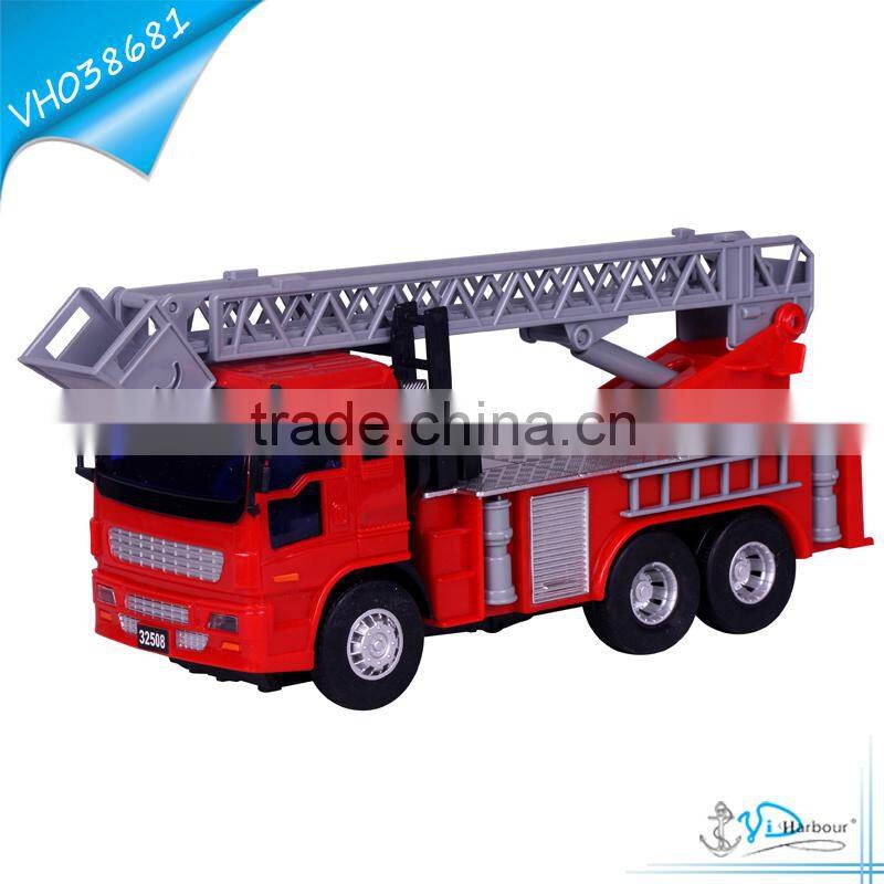 37cm Plastic Fire Lift up Truck Toy for kids 2016