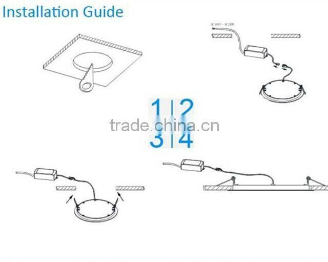 factory direct sale 6W led panel lightSquare led flat panel
