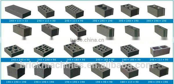 concrete block making machine with high viberating force/how to make a clay brick QT40-2