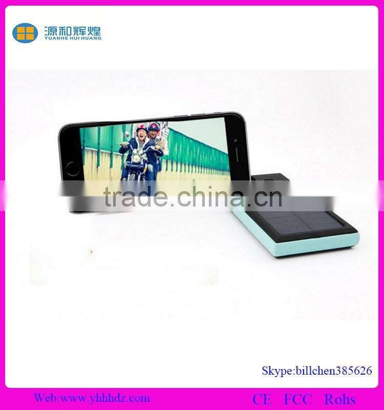 2016 New idea Outdoor waterproof solar polymer battery 12000mah for Samsung and Iphone
