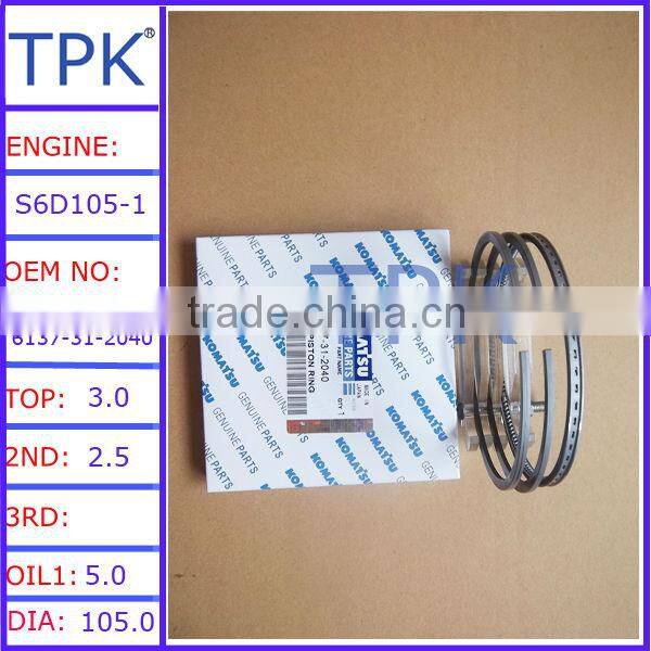 6620-31-2030 6620-31-2020 for komatsu NH220 piston ring