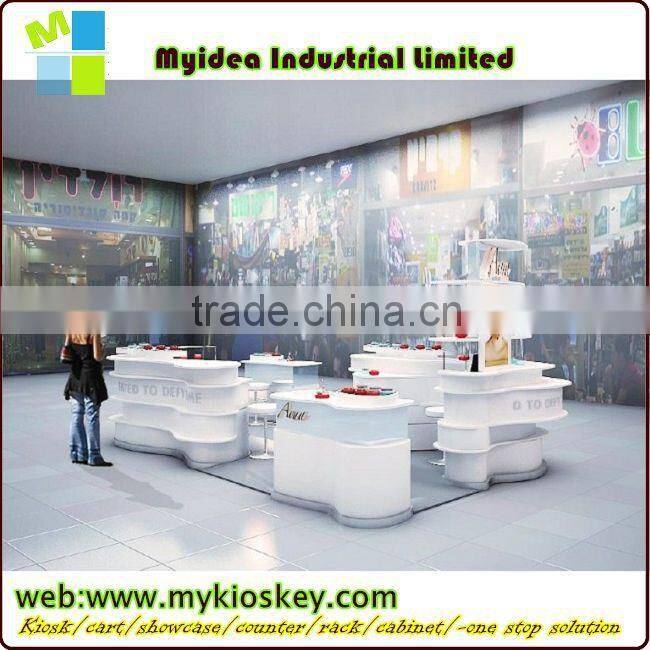 Modern new arrival shopping mall nail bar kiosk for manicure