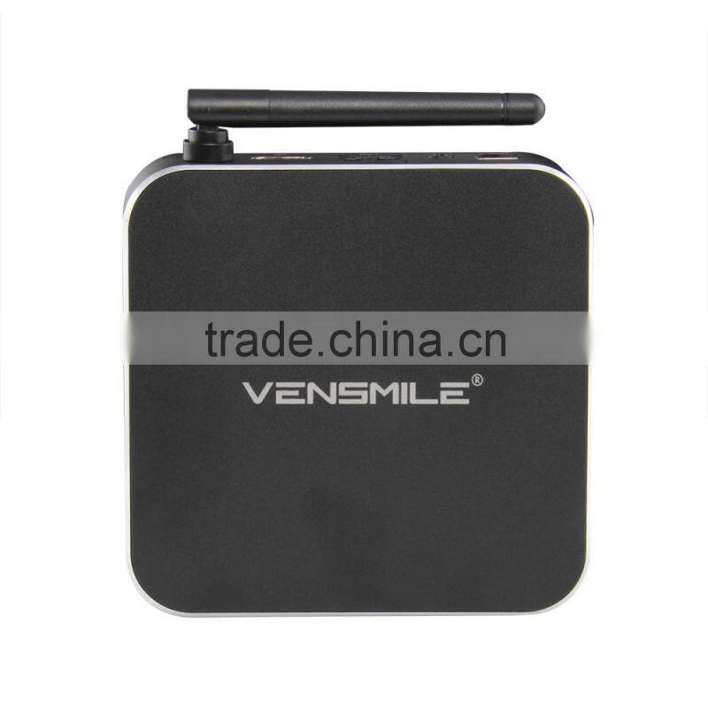 2016 hot selling android tv box Vensmile v1 amlogic s905 android quad core tv box 4k android tv box full hd media player 1080P