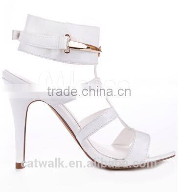 white color strap sandals big size shoes women sandals popularity 2015 night club sandal shoes