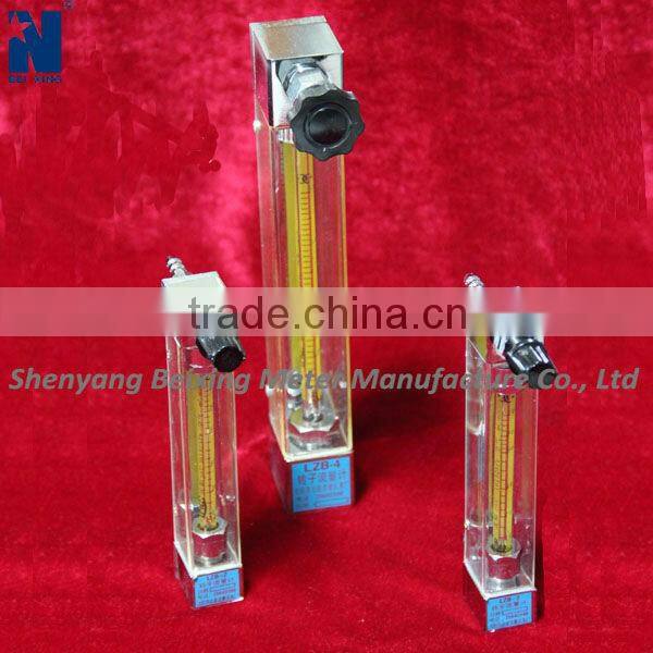 LZB glass tube chemical ,variable area flow meter /rotameter