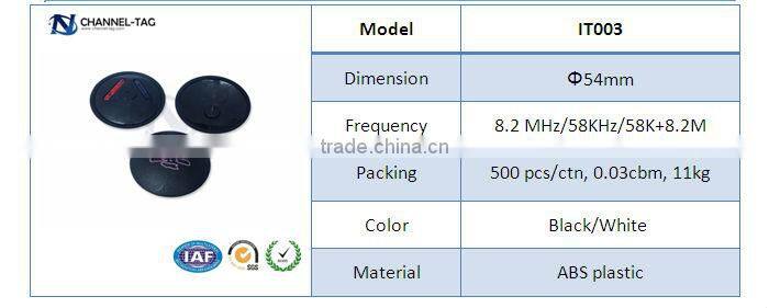 EAS security RF/AM clothing ink hard tag