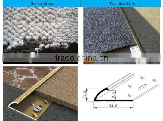 Superior/stable carpet transiton strips carpet trim aluminium carpet cover strips