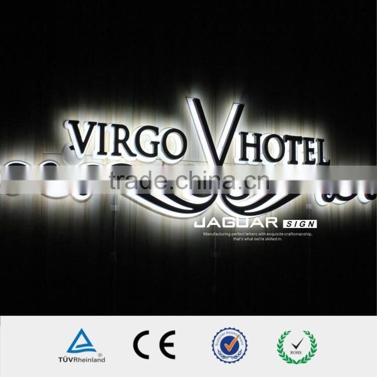 hotel sign board LED alphabet acrylic channel letters for decorative