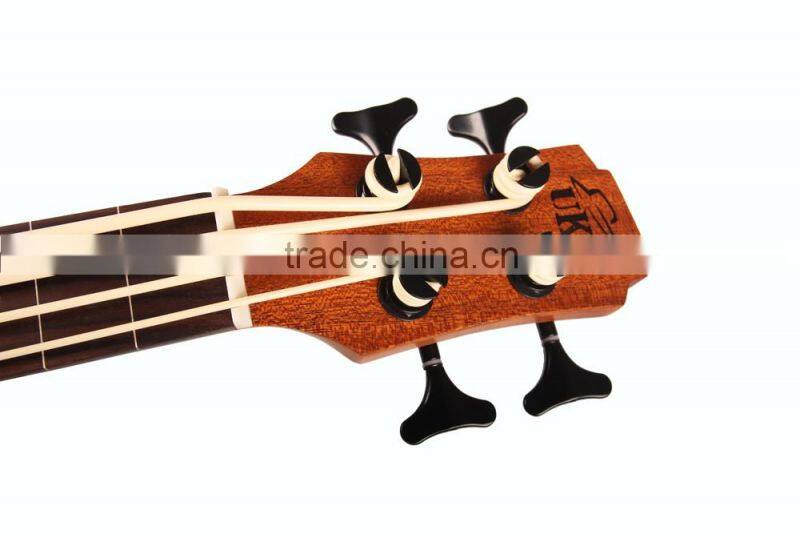 UBS-302 Made in China wholesale electric wooden fretless resonator bass guitar ukulele with bag