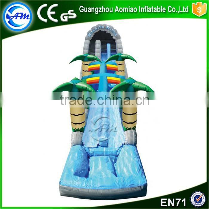 2016 Funny summer water slide material large plastic water slide for sale