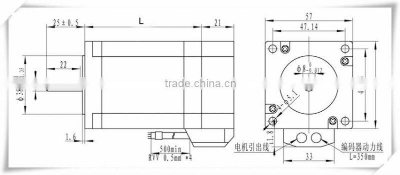 Nema 23 good quality closed loop stepper motor