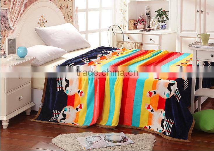 Hot sale super soft plush flannel blanket