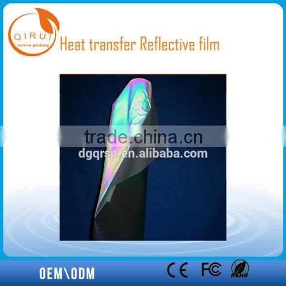 Reflective heat transfer film for garment or bags