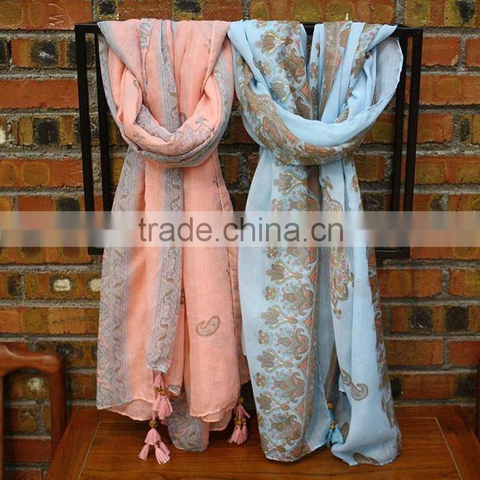 2016 viscose scarves 100% viscose printing viscose scarves100% viscose pashmina scarf