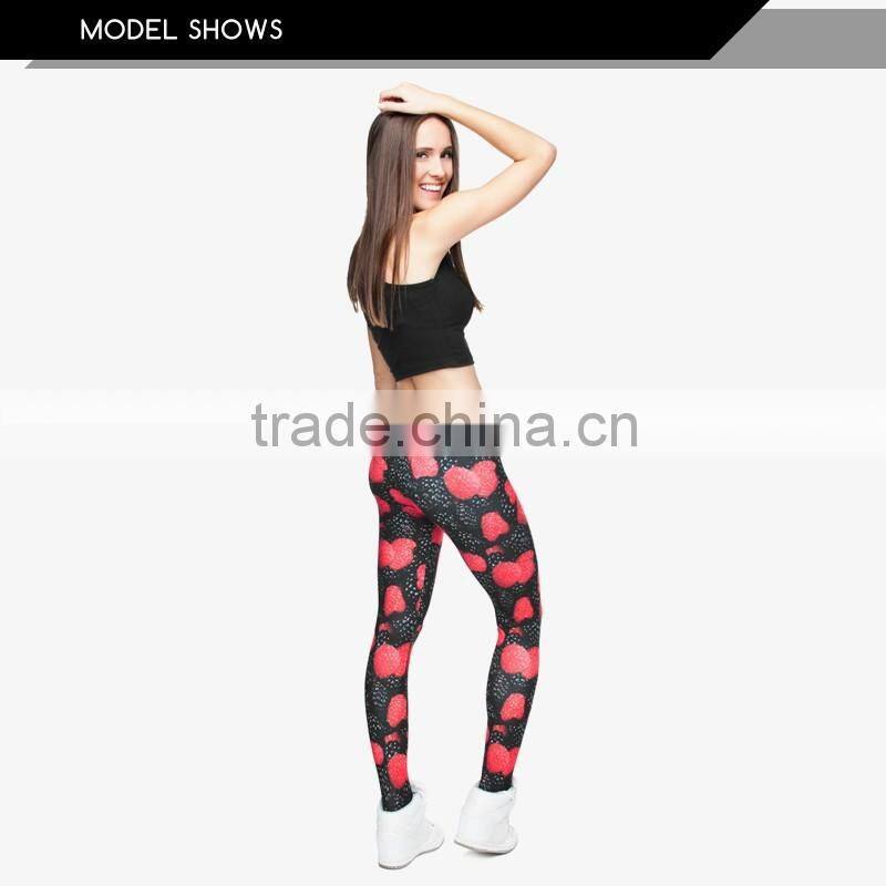 leggings manufacturer capri leggings custom printed new design 92% polyester 8% spandex leggings