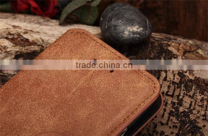 2016 magnetic flip wallet retro leather case for iphone 6 6s 4.7