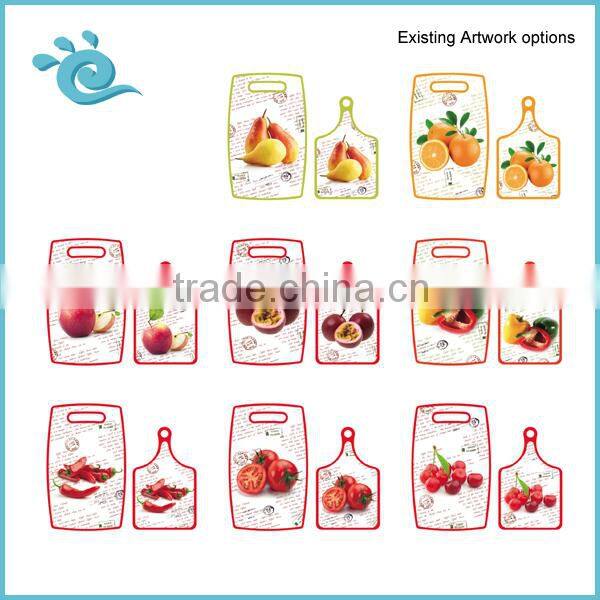 Set of 3pcs plastic Kitchen help set with Cutting board peeler and knife