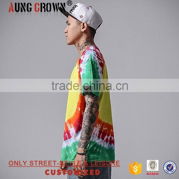 Multicolor All Sizes Clothing Men Fashion Print T Shirt Wholesale 100% Cotton