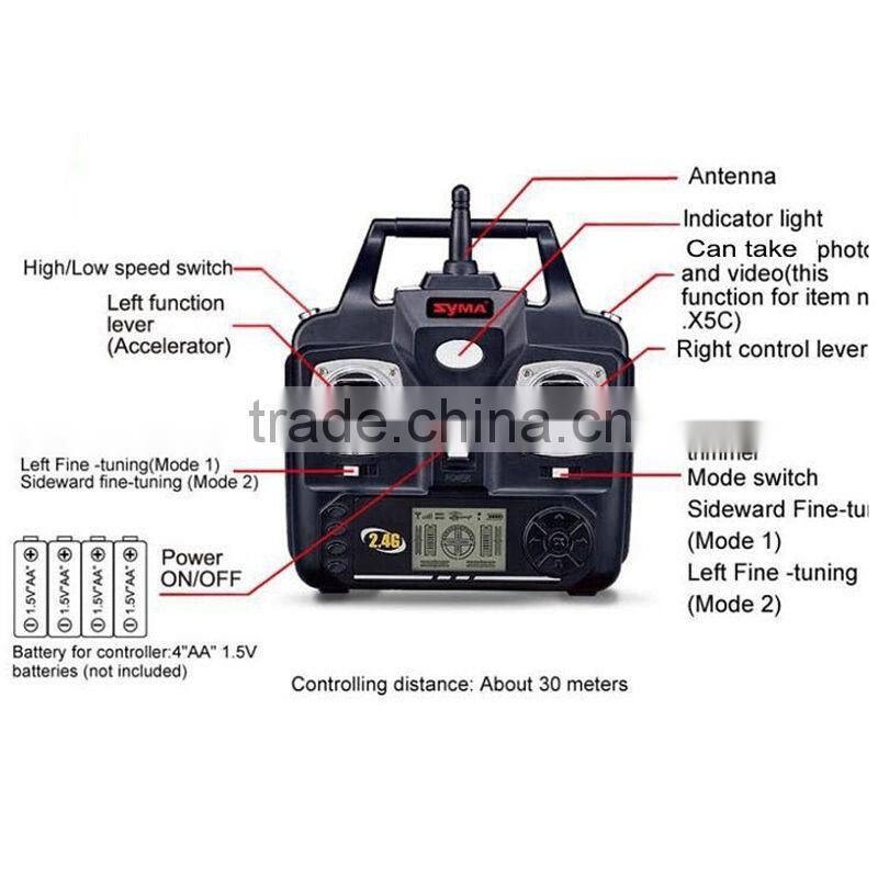 2016 Hot selling X5C RC drone with 1080P camera RC flying quadcopter drone camera uav