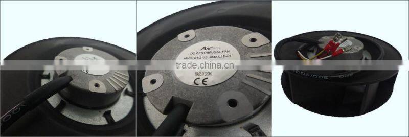 48V high flow 608m3/h precision air conditioing fan with 0-10V/PWM Control