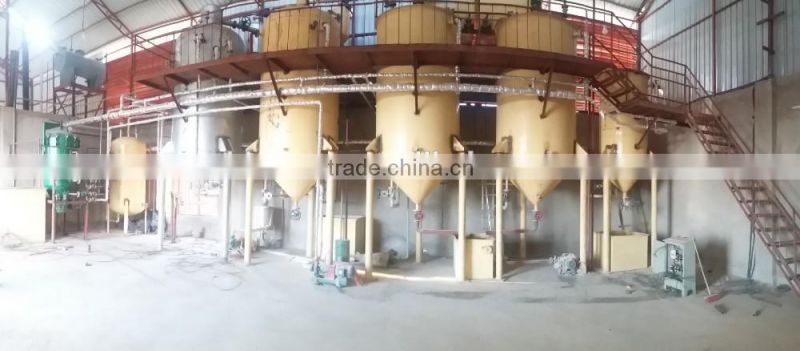 peanut ,soybean and sunflower oil refining machine for all kinds crude oil with BV and CE certification