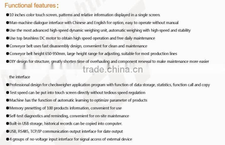 High Speed Check Weigher