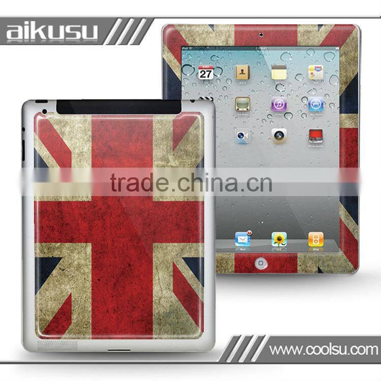 Flag series!! crystal gel sticker for new ipad/ipad4