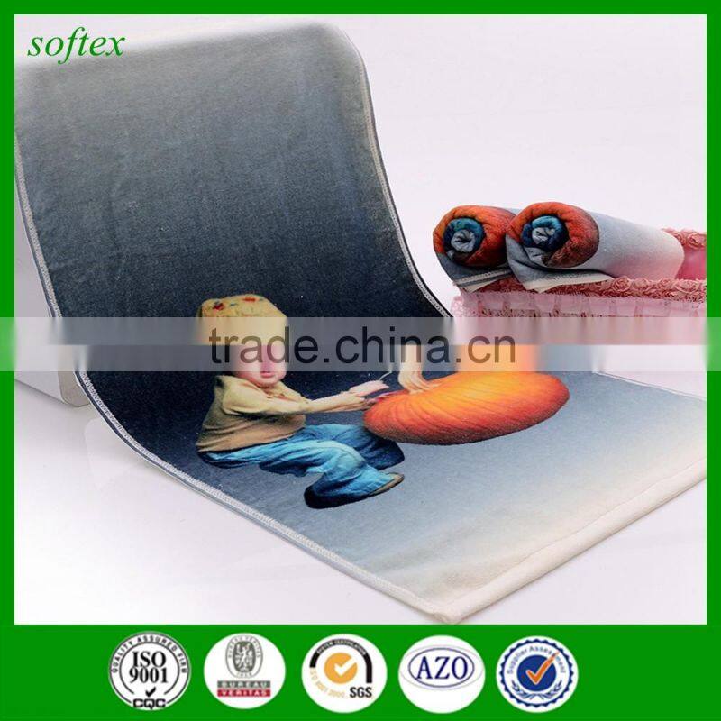 promotion personalized gifts digital printing photo printed towels
