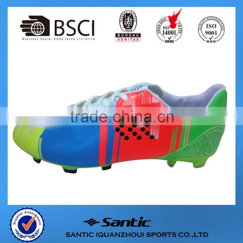 2016 Men outdoor sport shoes for football use, grade original quality soccer boots new style outdoor rugby SS1839