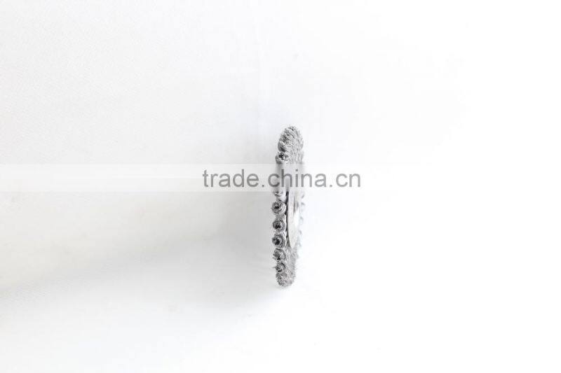 Twist knot wheel brushes with arbor hole, diameter 115mm or 4 1/2"