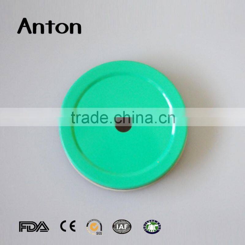 Two parts metal lids for mason jar