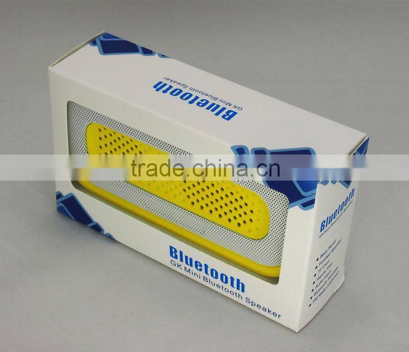 2015 best stereo audio sound 3W wireless FM radio bluetooth speaker with USB Flash MP3 Player