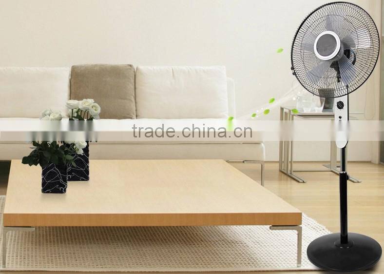 16 stand fan with LED light ac/dc fan