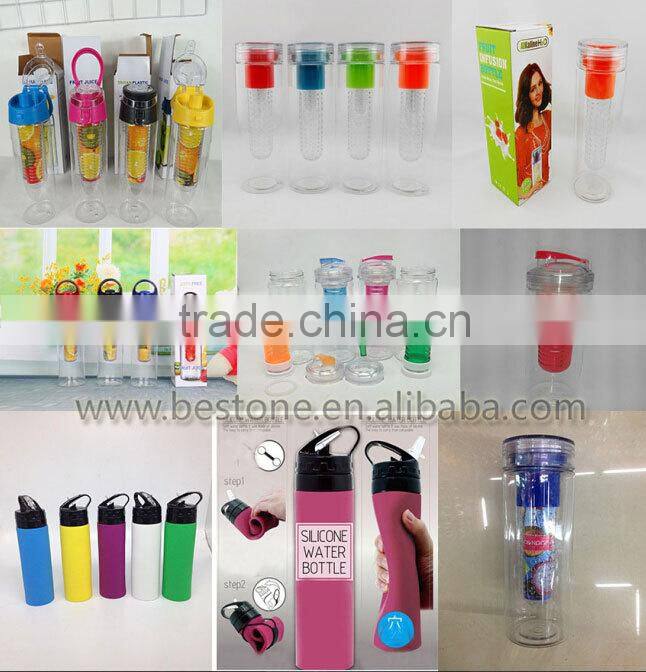 New design Eco-Friendly Feature BPA free sport plastic drinking water bottle with straw