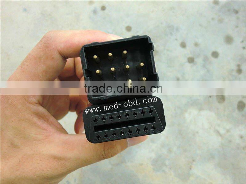 OBD 16P FEMALE TO RENAULT 12P J1962f to RENAULT 12P