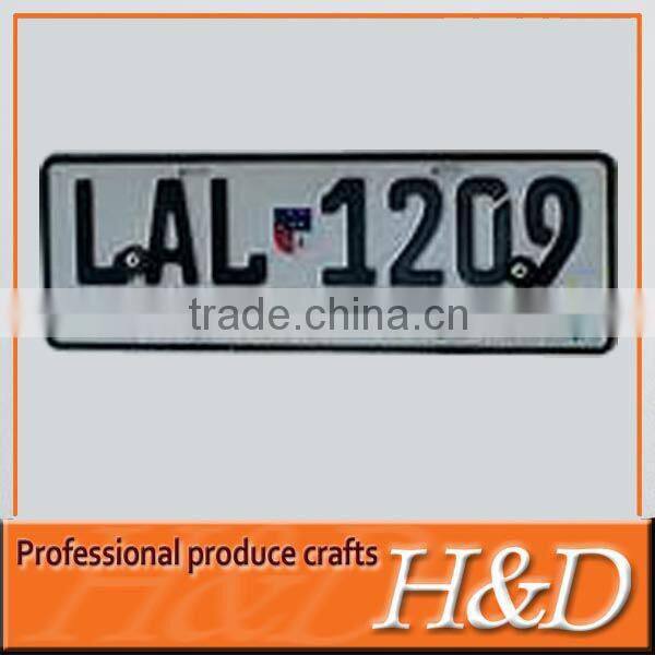 USA Customizable rectangular aluminum number plate