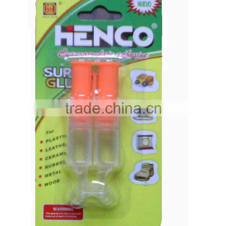 epoxy steel glue for metal resin&harder transparent color 5minutes setting