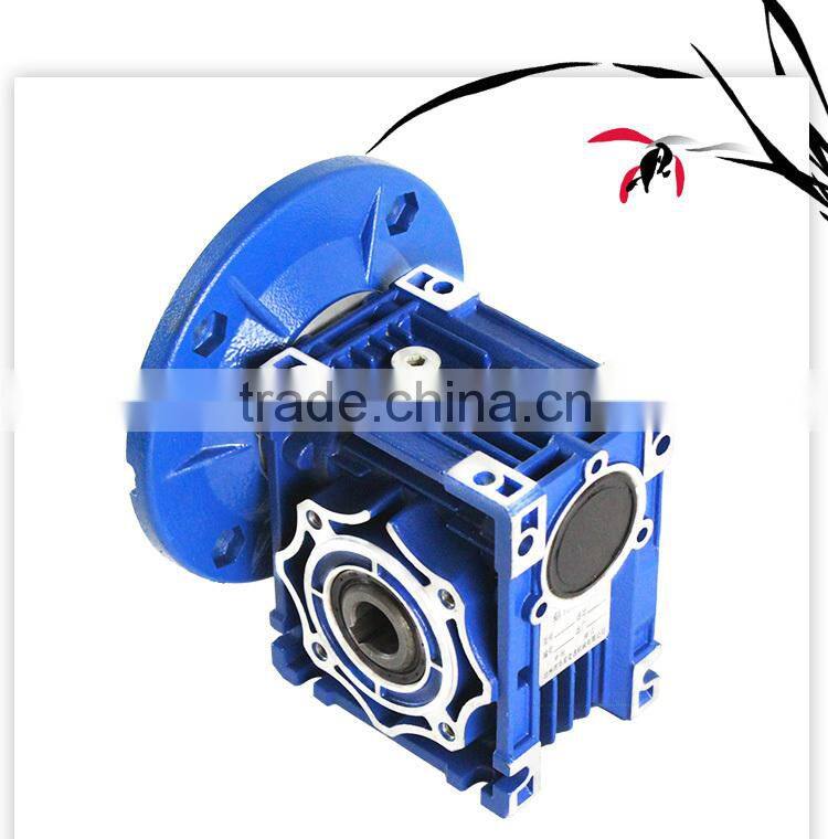 Die Cast Aluminum Alloy cast iron NMRV 025-150 Worm Speed reducer ,Gearbox Matched With Motor with output flange for Industry