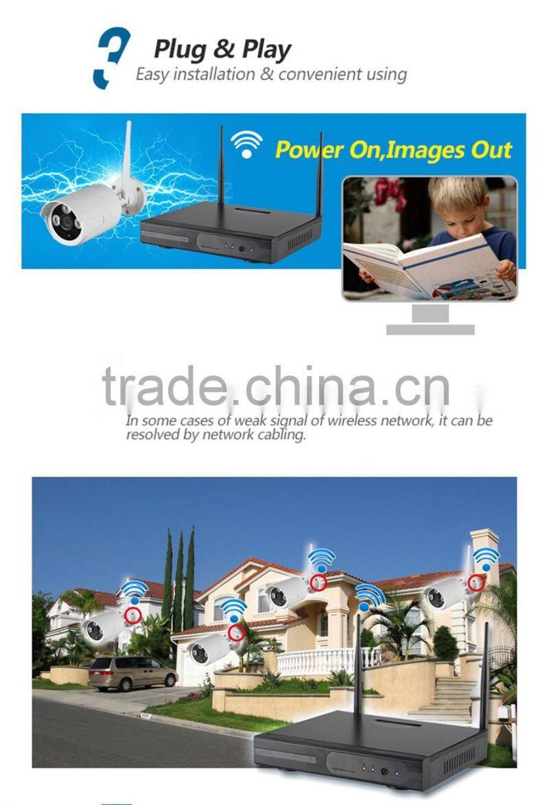 1.3megapixel CCTV kit Security Video system,WI-FI CCTV kit Digital wireless IP camera