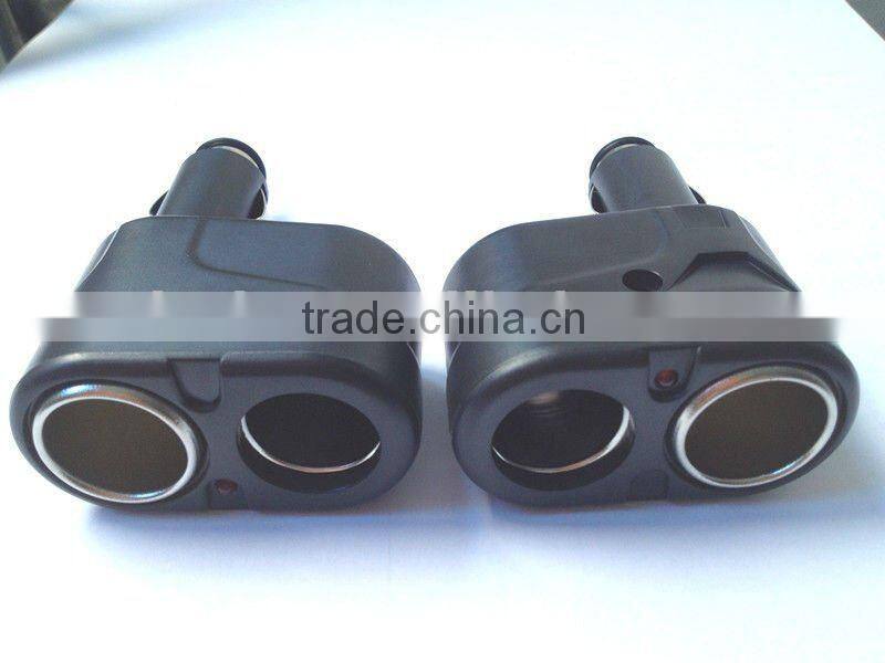 Dual DC 12V Car Cigarette Lighter-car charger power socket adapter splitter