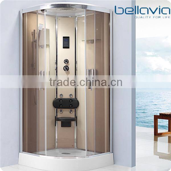 Big wheels, sliding opening aluminium profiles for shower enclosures corner shower doors shower room