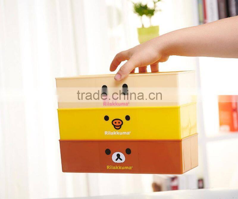 colorful plastic drawer storage box/storage basket