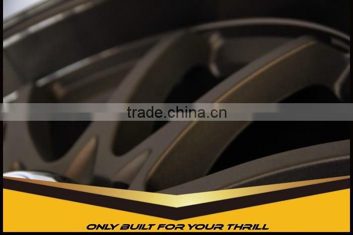 ZUMBO F7647 Semi Matt Bronze Machine Lip+Bronze Cataphoreisis Car Alloy Wheel Rims