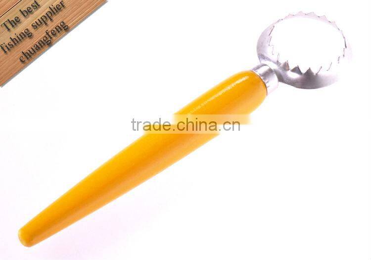 Fishing scraper Wood handle 200mm 30g-200/Order