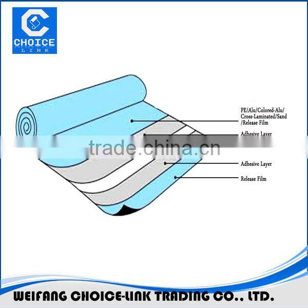 Cheap self adhesive Aluminium foil modified asphalt roofing felt for underground waterproof