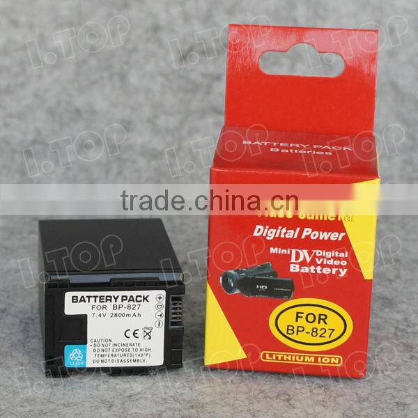 7.4V 2800mAh BP827 Battery BP-827 Battery For Canon VIXIA HF G10 / G20 / M30 /S10 Battery