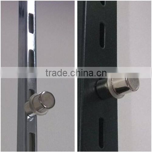 Screw brackets for glass shelf support